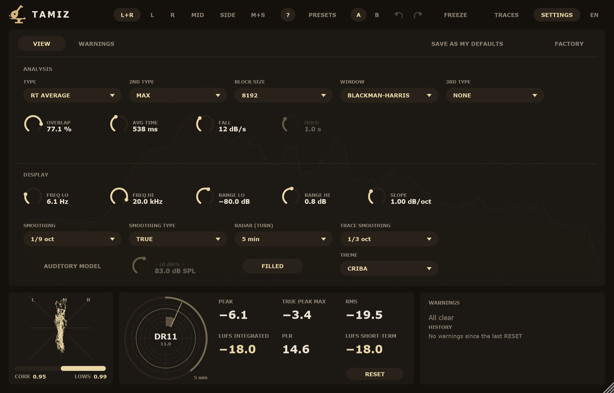 SETTINGS › VIEW.